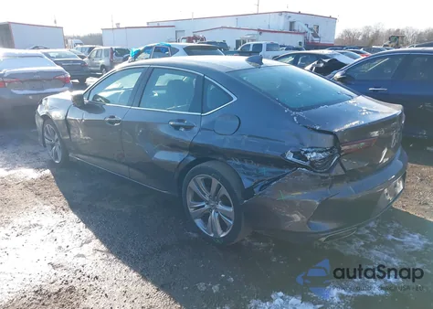 2021 Acura Tlx Technology Package z USA, uszkodzony, nr VIN 19UUB5F45MA005196